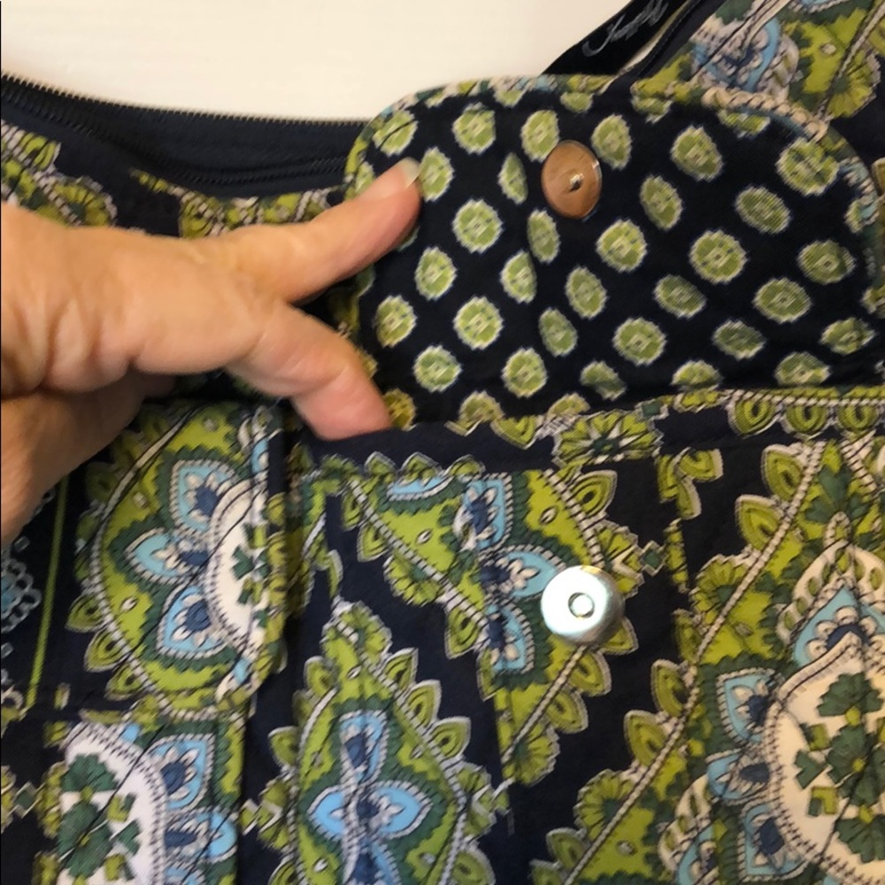 Vera Bradley Cambridge green/blue purse - Picture 2 of 5
